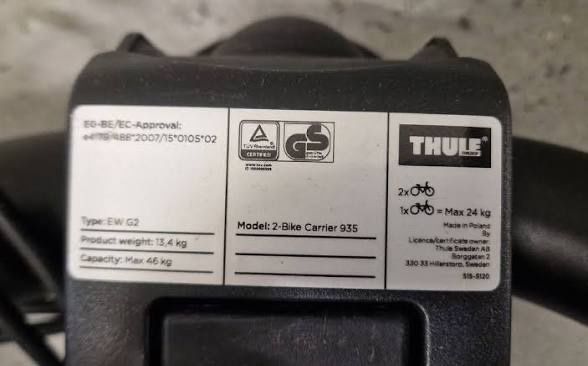 Thule Rimorchi: Thule Fahrradträger Modell 935 – Usato da Siebnen venduto da tan_sn8j 4