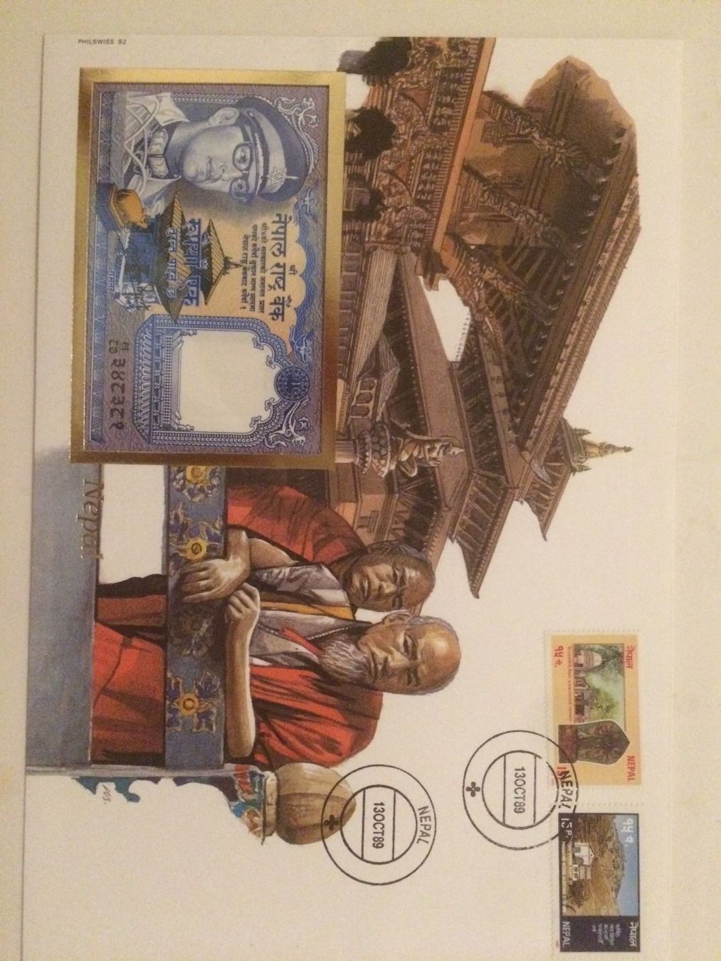 Billets de banque: Banknotenbrief Nepal – Neuf avec emballage d'origine à Muralto par Alex1912