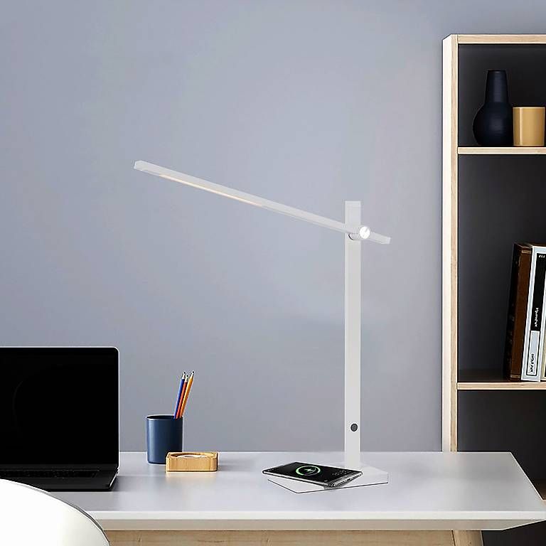 Lampes: GABELLA LED-Tischlampe hellgrau mit Wireless Charger – Neuf avec emballage d'origine à Sissach par mondilux 9