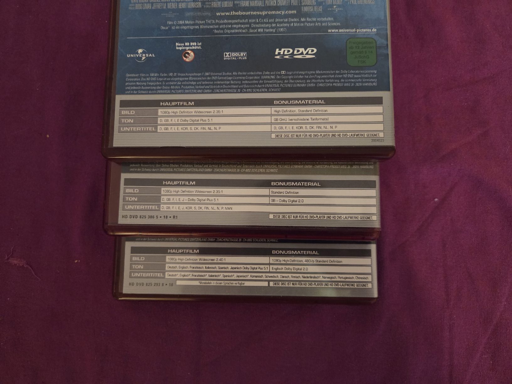 Tutti i DVDs: Die Bourne- Reihe  HD – Usato da Burgdorf venduto da tamaraw03 2