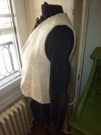 gilet sans manches  M marque DEVERNOIS 100% laine femme