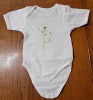 Weisser Baby-Body 6–9 M • 100 % Baumwolle • 71 cm