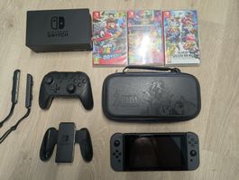 Nintendo Switch mit 3 Spielen