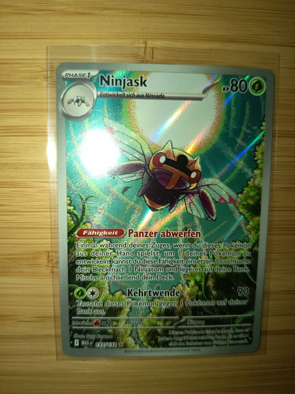 Pokémon Carte collezionabili: pokemonkarte ninjask boosterfrisch gesleevt – Nuovo (secondo la descrizione) da Wattwil venduto da LuckyLegoandCoins