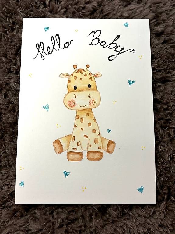 Cartoline: Grusskarte kleine Giraffe – Usato da Gunzwil venduto da nat_yy2y 1