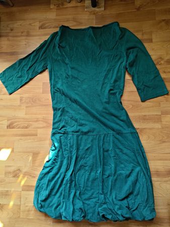 Kleid Grösse M Petrol 100% Bio Baumwolle von Tranquillo