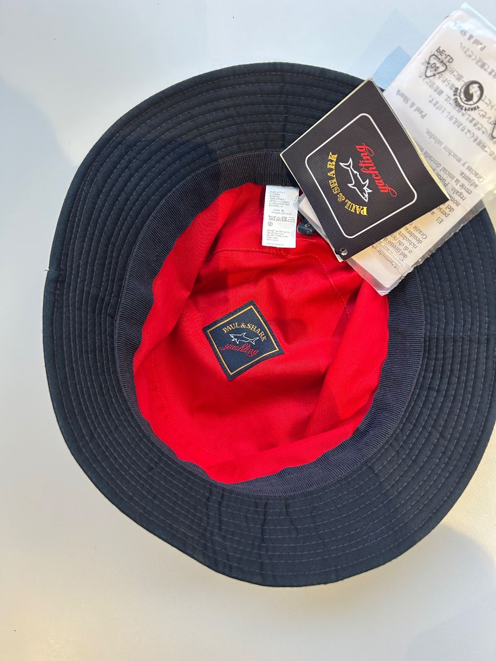 Paul & Shark Hüte, Mützen & Caps: Paul & Shark Bucket navy, Gr. S, neu – Neu und originalverpackt aus Glattpark(Opfikon) von Cmberger 1