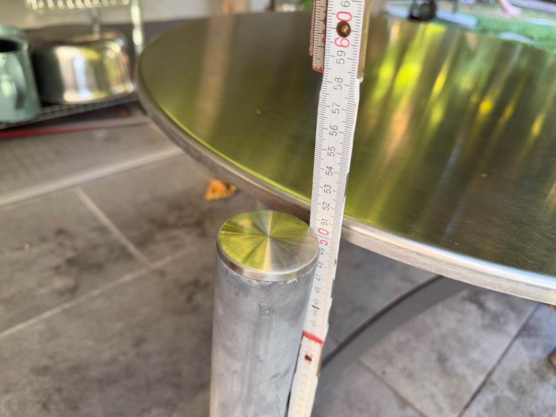 Bracieri: Feuerschale rund Edelstahl 65cm Durchmesser gebraucht – Usato da Duggingen venduto da Ysvogel 5