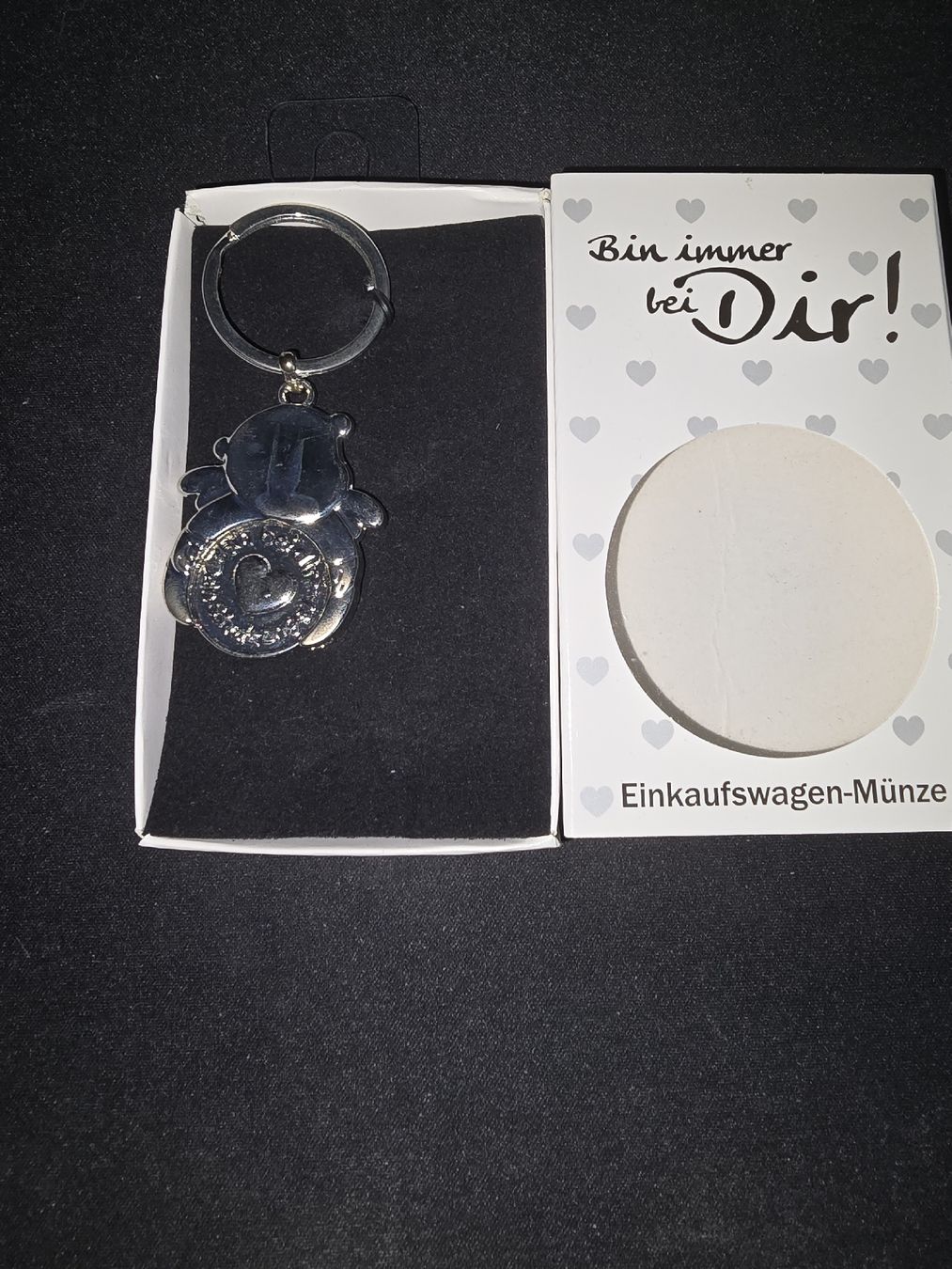 Portachiavi: Schlüsselanhänger "Bin immer bei Dir!" Einkaufswagenchip – Nuovo e nell'imballaggio originale da Lenzburg venduto da Focus_92 3