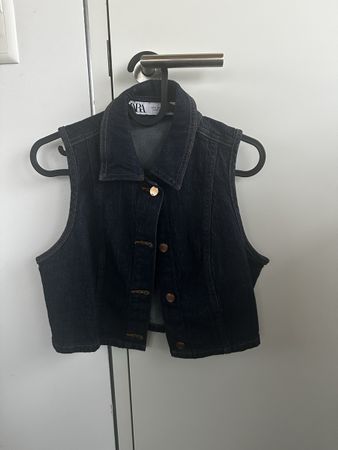 Zara Jeansweste dunkelblau 