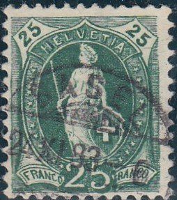 Tutti i francobolli: 67A mit Stempel Basel 24.11.1883 – Usato da Spreitenbach venduto da Lienbi01