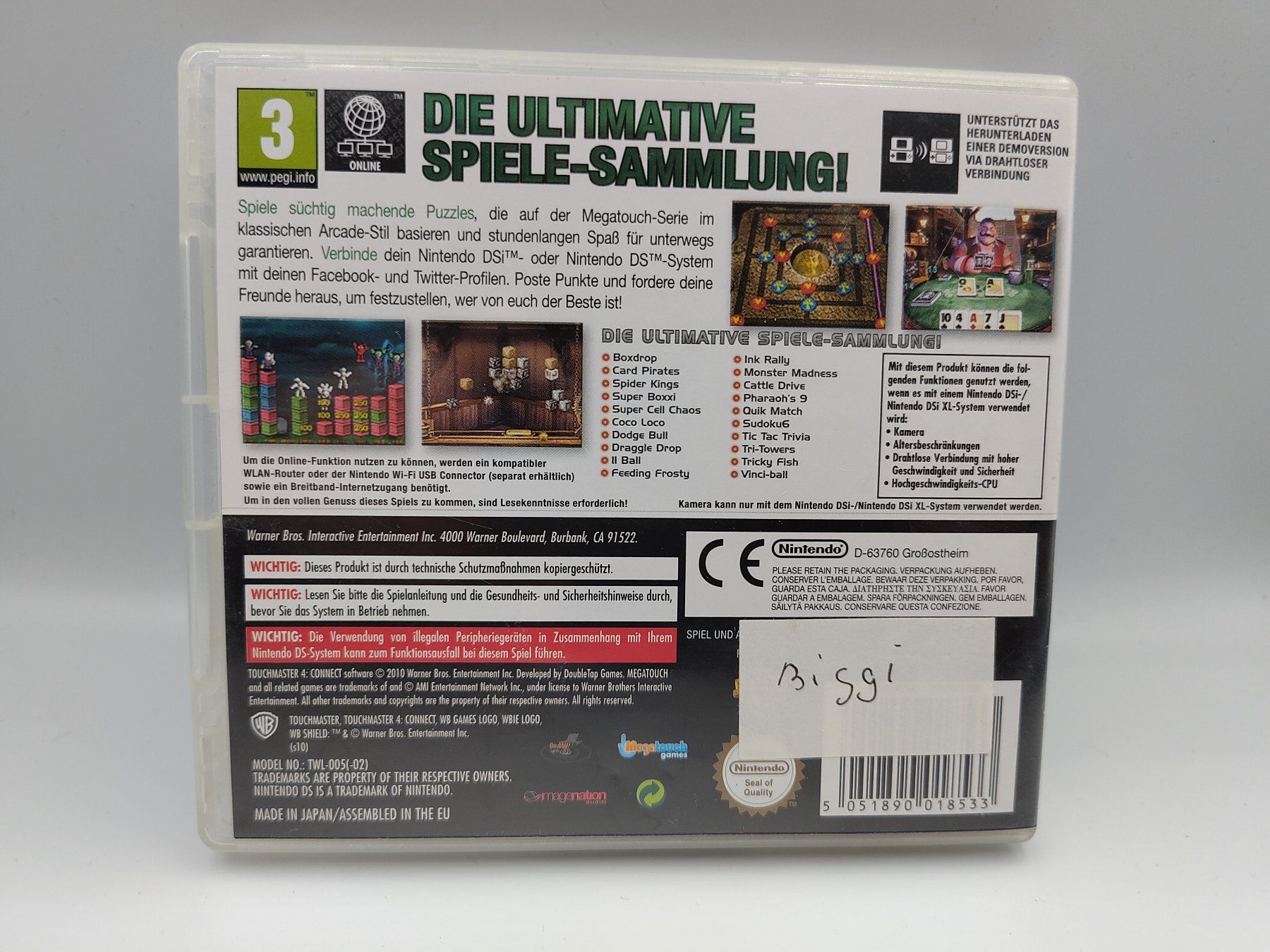 Nintendo Giochi: TouchMaster 4 Connect (Nintendo DS) (CiB) – Usato da Kloten venduto da SuperRetroPixels 1