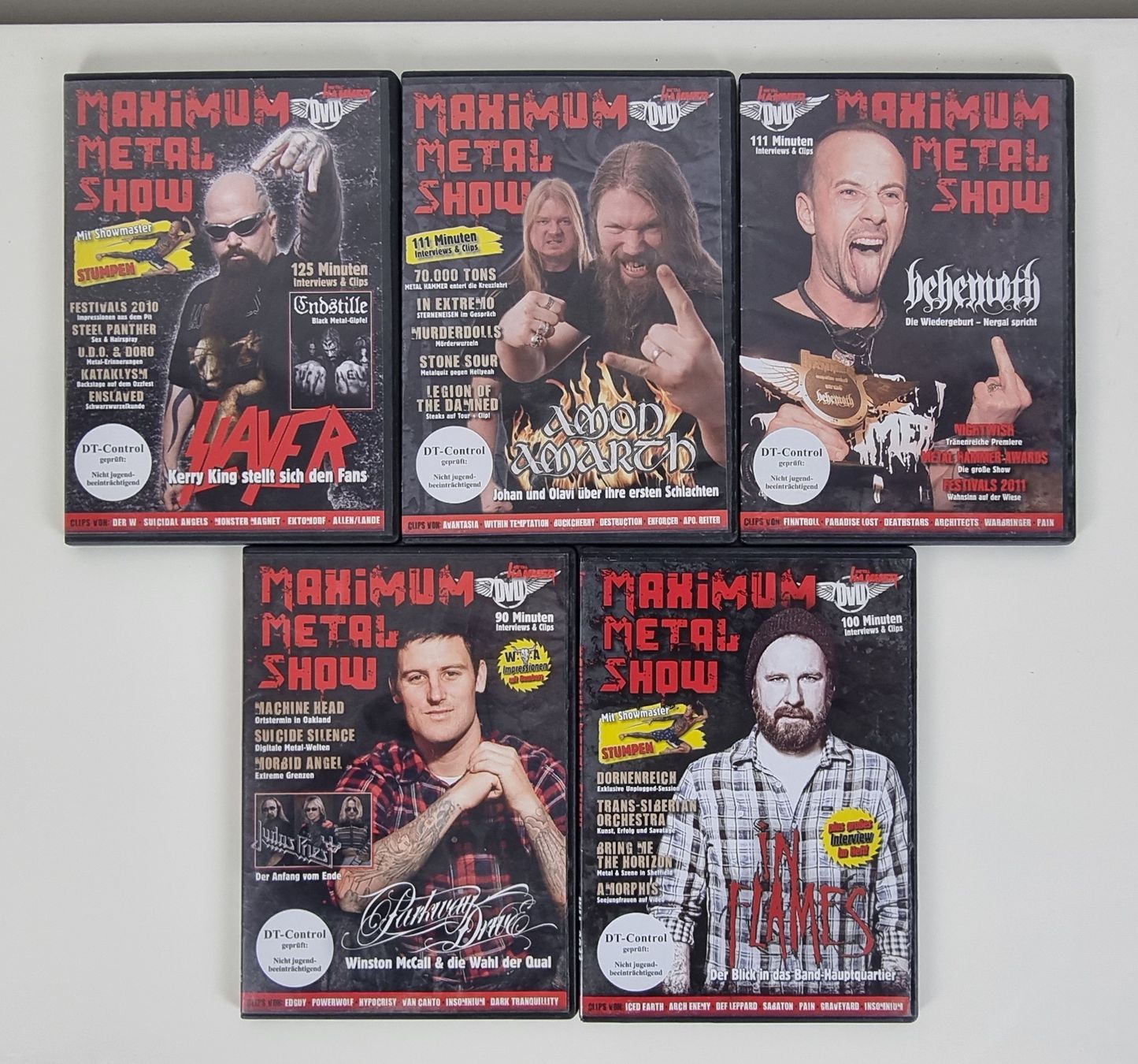 Tutti i DVDs: 5 X Heavy Metal DVDs – Usato da Thun venduto da MP1211