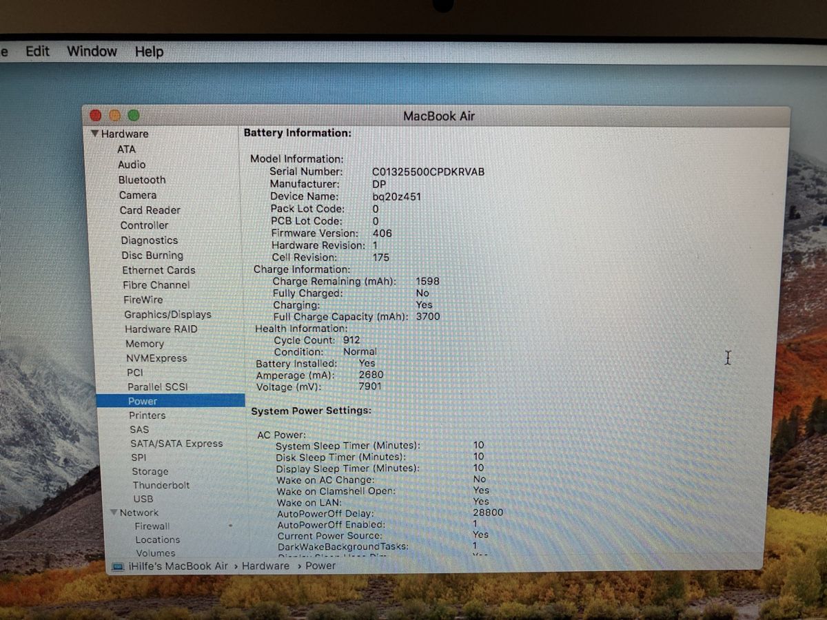 Apple Notebooks: Apple MacBook Air 11 Zoll – Gebraucht aus Flawil von rcnkr 8