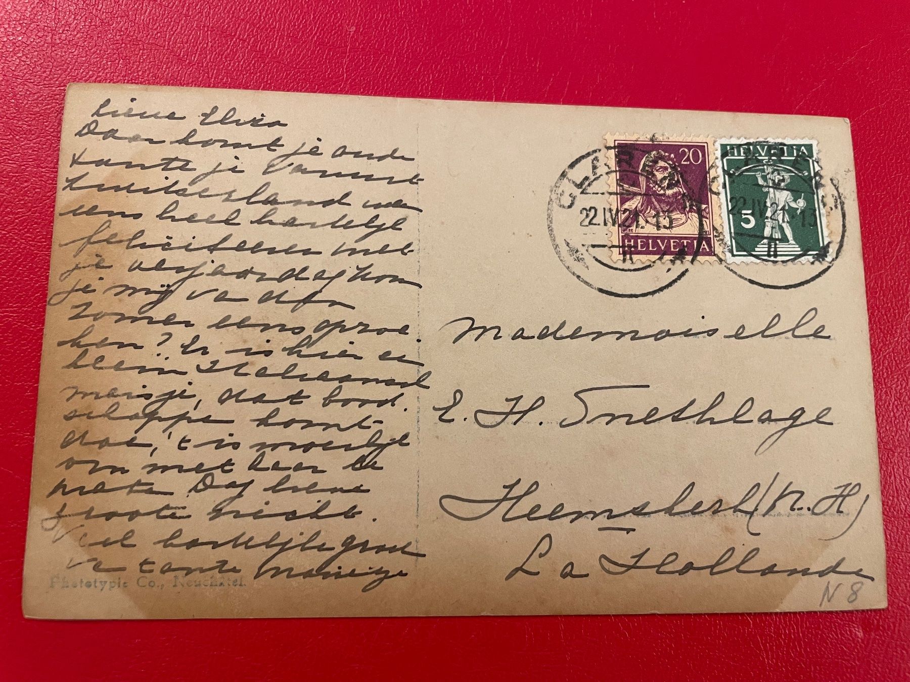 Cartoline postali: ?? Kastleren ?? // Wallis 1921 – Usato da St-Légier-La Chiésaz venduto da Theo005 1