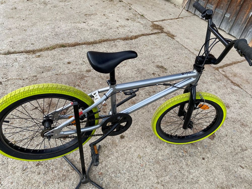 20 Zoll BMX Hinterrad - Kastenfelge 48 Loch Schwarz 14mm Achse