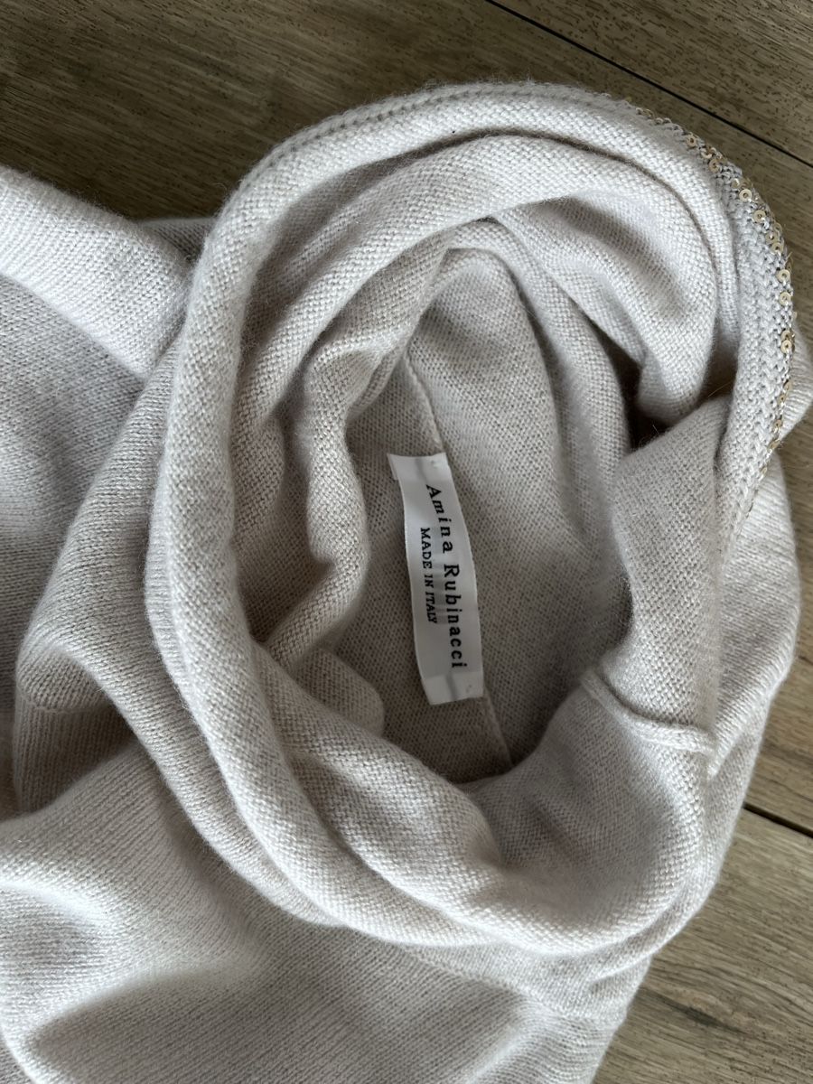 Pullover & Sweatshirts: Amina Rubinacci Leinen Seide Kaschmir Pullover m. Pailletten – Gebraucht aus Kerns von osco01 3
