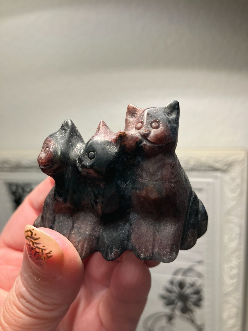Figuren: RohGranat Katze Statue Edelstein Chat Grenat brut Chatons – Neu (gemäss Beschreibung) aus Prilly von ilyria73 2