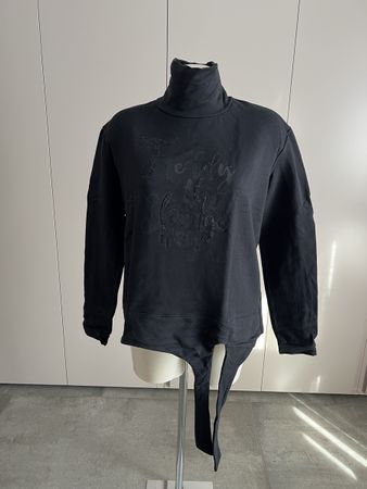 Freddy Black Embroidered Sweatshirt - Stylish & Cozy