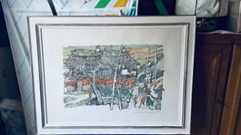 Alois Carigiet - Haus in der Surselva, gemalt 1982
