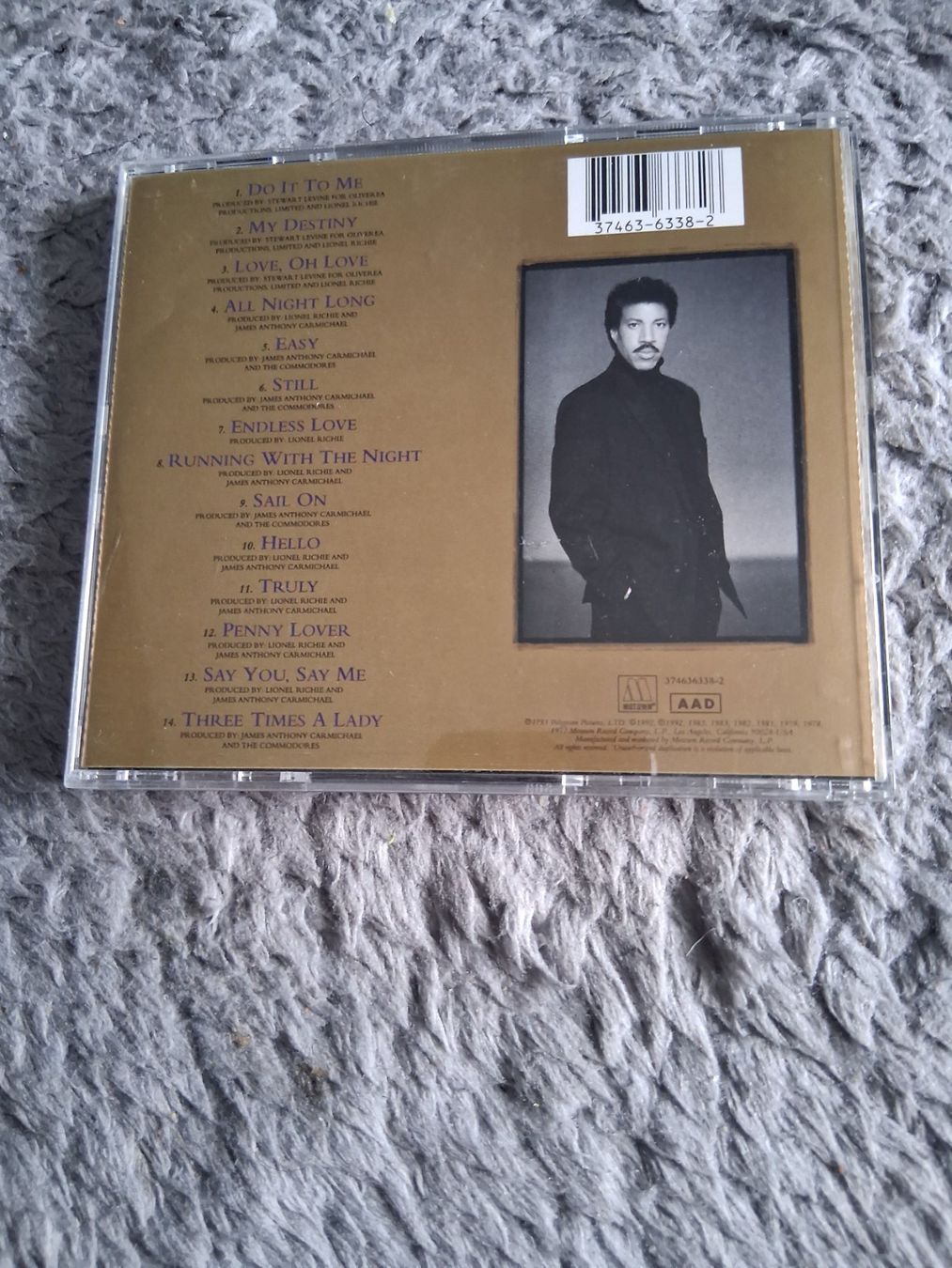 CDs: LIONEL RICHIE     BACK TO FRONT      CD – Gebraucht aus Wetzikon ZH von Ramones01 1