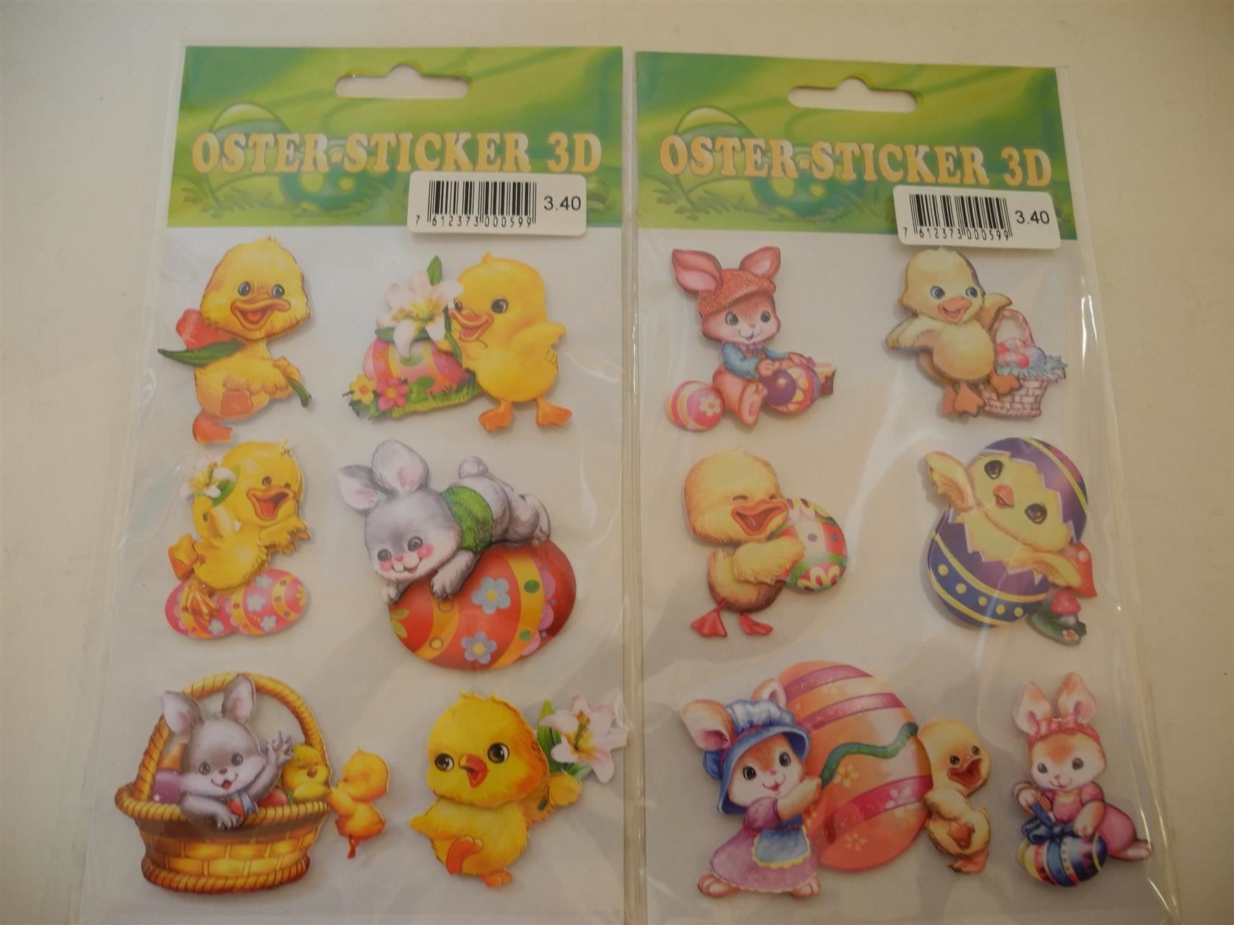Aufkleber: 4 Hasen-Sticker 3D, b42 – Neu (gemäss Beschreibung) aus Kottwil von Crazyrolf 2