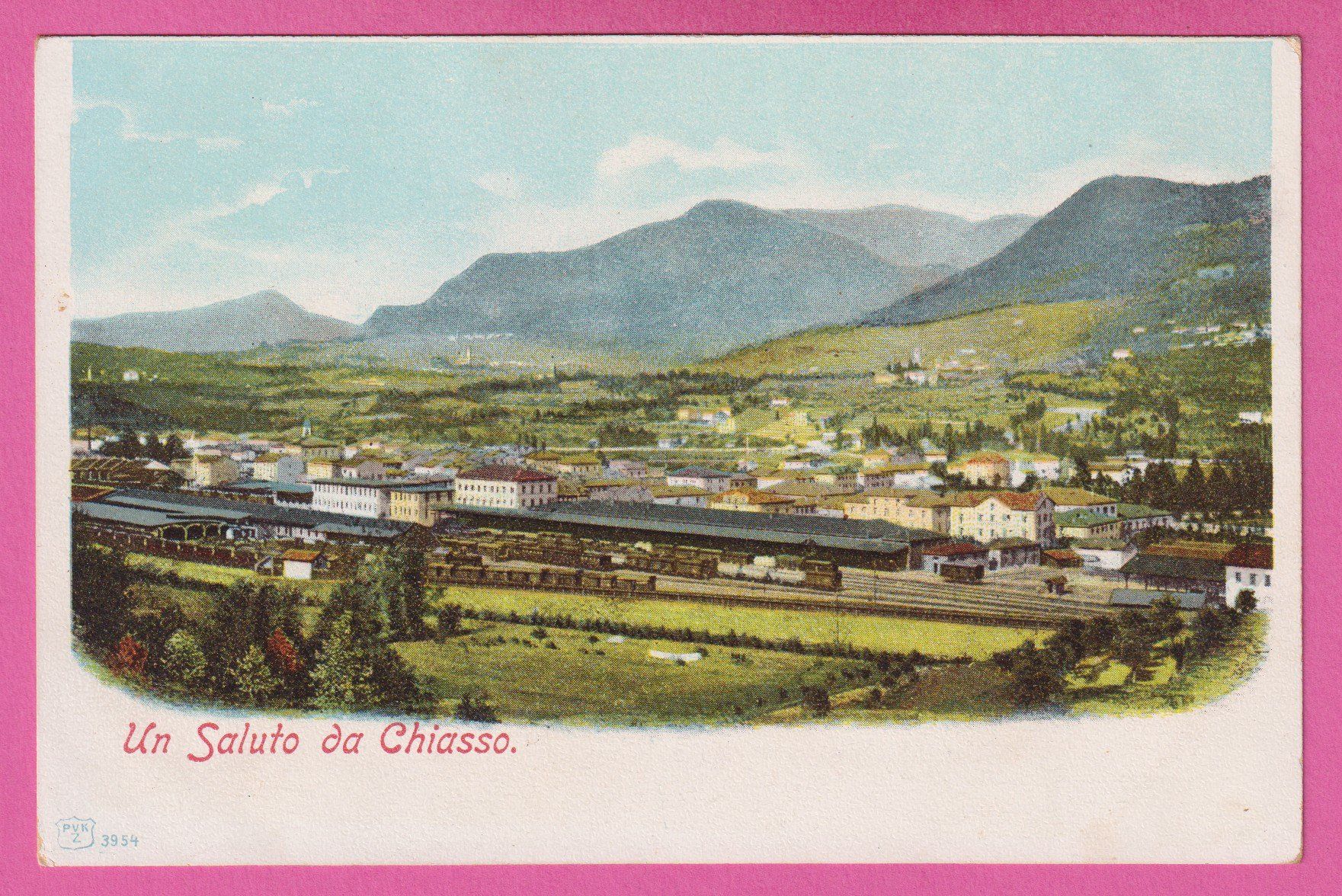 Cartoline postali: Un Saluto da Chiasso mit Bahnhof – Usato da Einsiedeln venduto da dillie