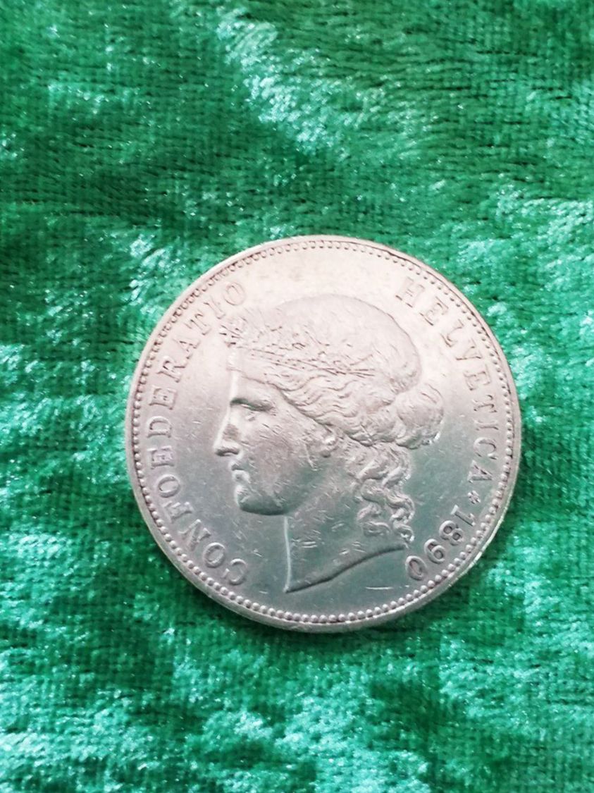 Tutti le monete: CH, 5 Franken /Francs/ Franchi, 1890 – Usato da Gordola venduto da ale_5wbc 3