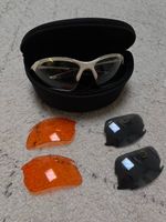 NEU: Sportbrille / Fahrradbrille mit 3 Wechselgläsern & Case