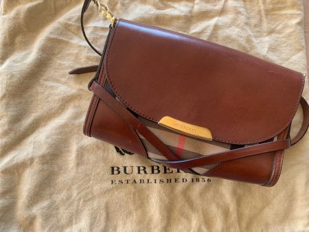Burberry Bridle Abbott Crossbody Bag (Brown / House Check)