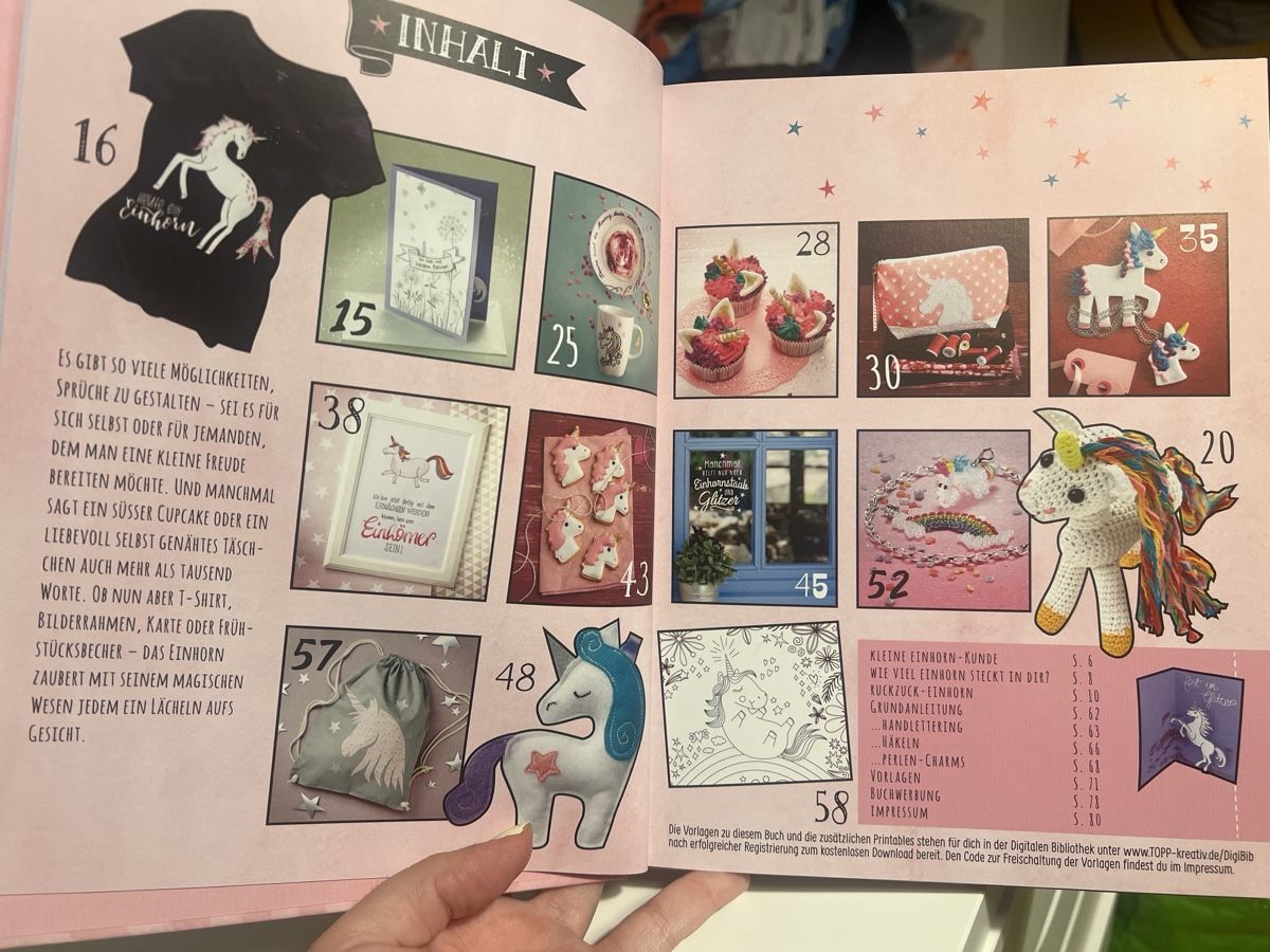 Livres: Bastelbuch Einhorn – Neuf (Voir description) à Kloten par tyrael93 2