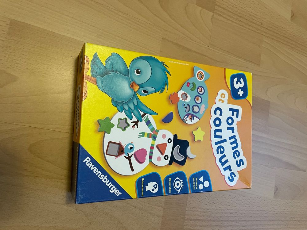 Jeu Éducatif Ravensburger - Formes Et Couleurs - 8 Planches & 20 Jetons - Développe Observation & Motricité - Dès 2 Ans