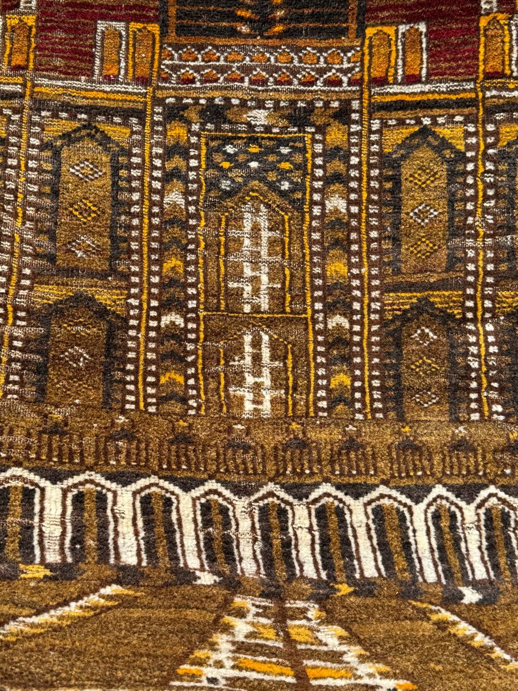 Tappeti: Baluch alter Teppich mit 3D-Effekt-Design 92x70cm sauber – Usato da Vacallo venduto da cri_229f