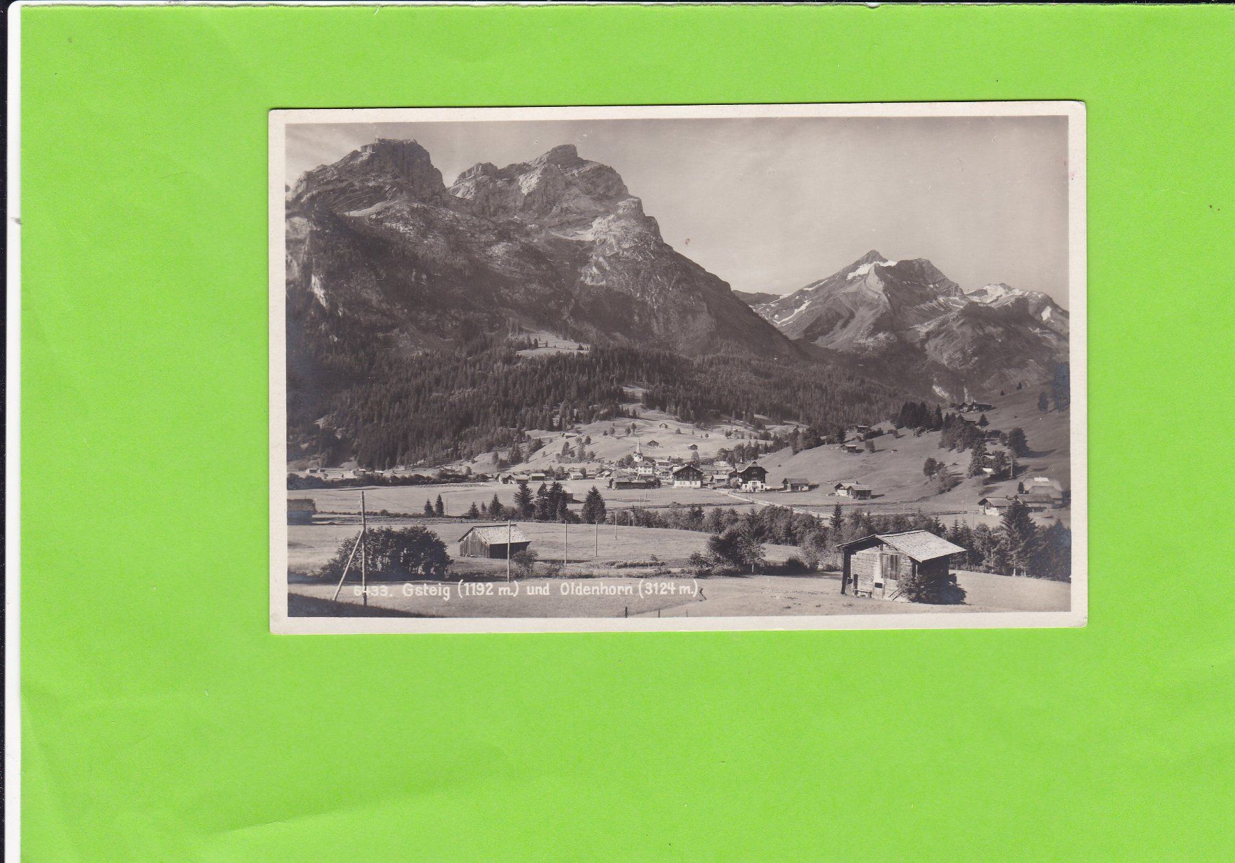 Cartoline postali: Gsteig und Oldenhorn – Usato da St. Peterzell venduto da neckertal