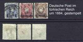 Deutsche Post im türk Reich von 1884, gest