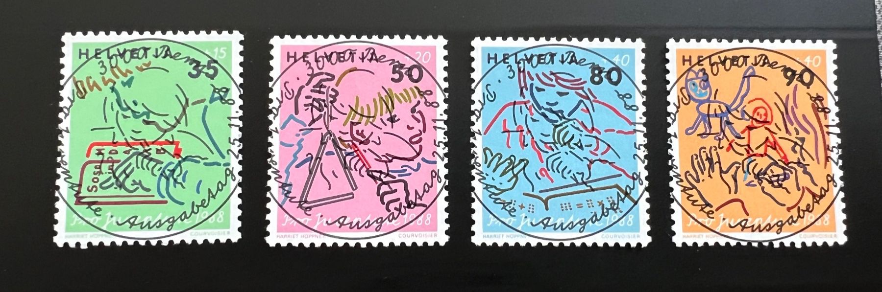 Tutti i francobolli: Pro Juventute 1988 Vollstempel – Nuovo (secondo la descrizione) da Hünenberg See venduto da wer_5286