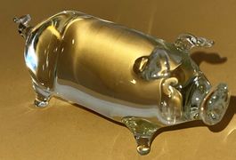 Schwein aus Glas