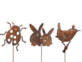 3er Set Tiere Rosteisen 50 - 60cm Höhe
