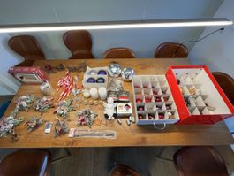 Weihnachtsdeko alles zusammen Kerzen, Kugeln etc