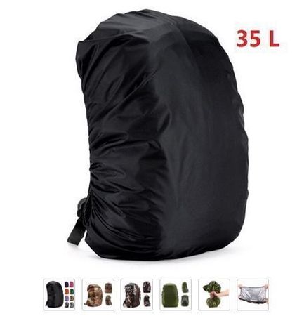 NEU Regenschutz für Rucksack bis max. 35-40L Volumen Schwarz