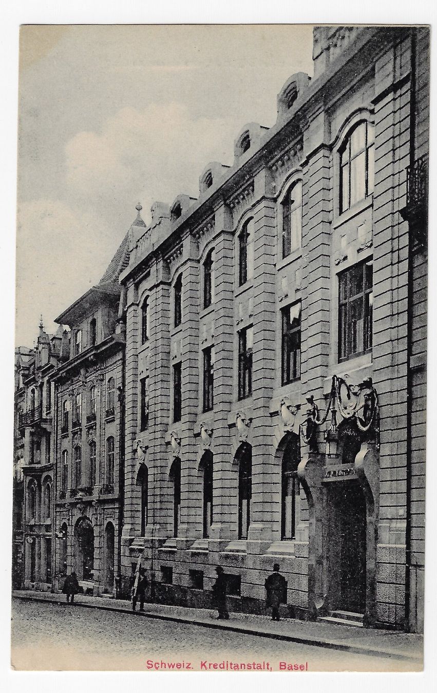 Cartoline postali: Schweizerische Kreditanstalt Basel – Usato da Balsthal venduto da Palcivalle