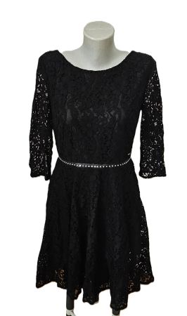 elegantes Cocktail Kleid Guess Gr. 38 (L) Schwarz Spitze