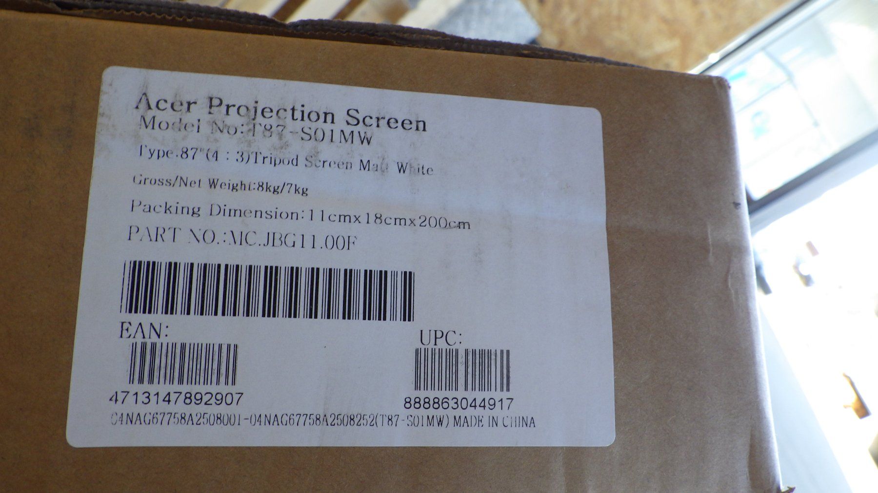 Ecrans: Acer T87-S01MW STATIV SCREEN – Neuf (Voir description) à Gossau ZH par OrderflowAG 1