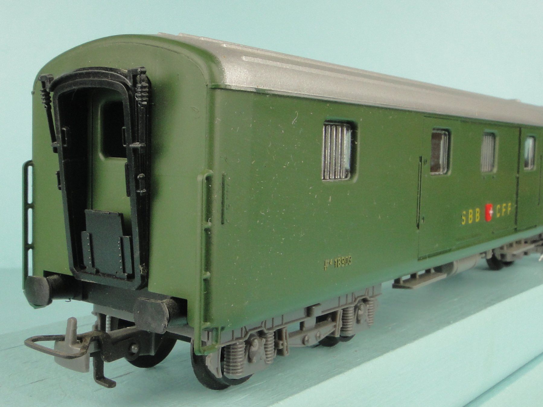 Kleinbahn Modellini di ferrovie: Kleinbahn 382 SBB Gepäckwagen – Usato da Bülach venduto da cann11 8