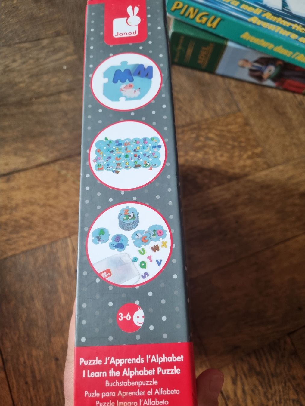 Janod Puzzle: Puzzle alphabet Janod complet, 28 pièces, dès 3 ans. – Usato da Fribourg venduto da jarmilka 9
