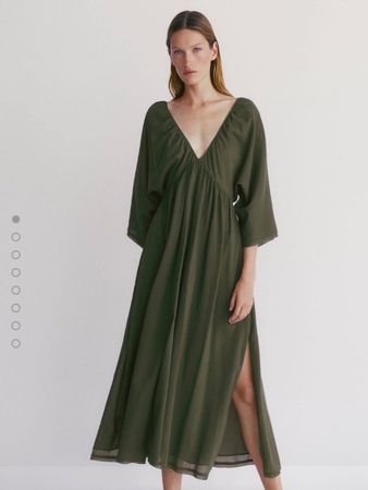 New MASSIMO DUTTI Kleid Grün