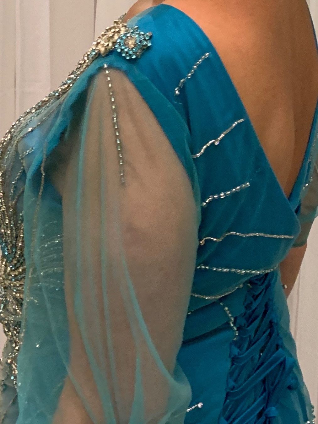 Vestiti: Fest Kleid / Grösse 40 mit Kristallsteinen – Usato da Biel/Bienne venduto da Katja01112 3