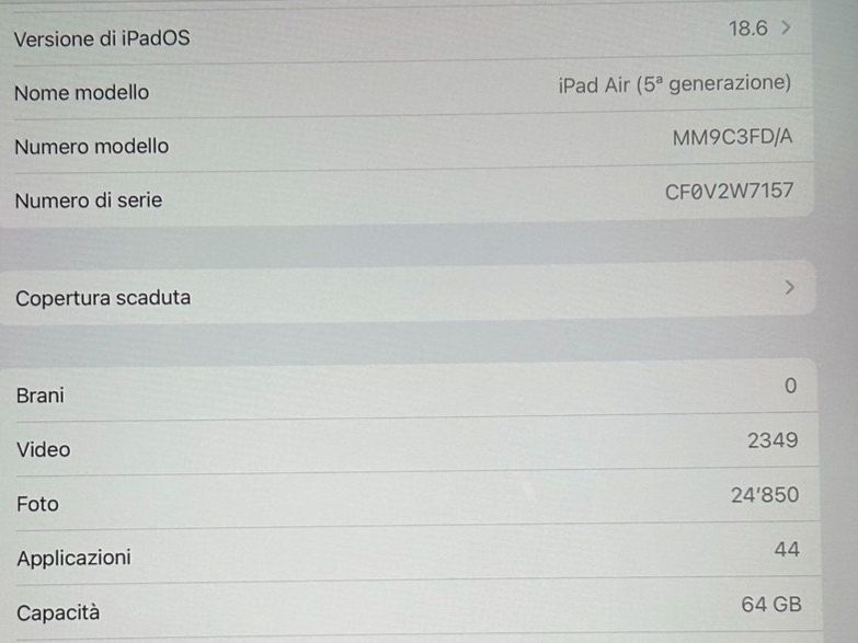 Apple Tablet PC: Apple iPad Air 5gen – Usato da Pensier venduto da 15alice 4