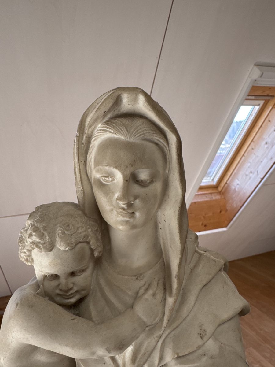 Sculture & Statue: Wunderbare Muttergottes Statue mit Kind 65 cm, 12 kg – Usato da Schmitten FR venduto da mantom 2
