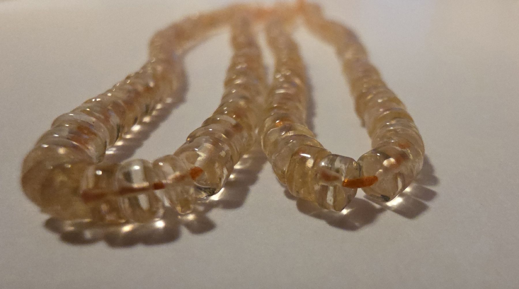 Minerali & Pietre curative: Citrin Rondellen 4x2,5mm. Strang – Nuovo e nell'imballaggio originale da Menziken venduto da Mirager 1